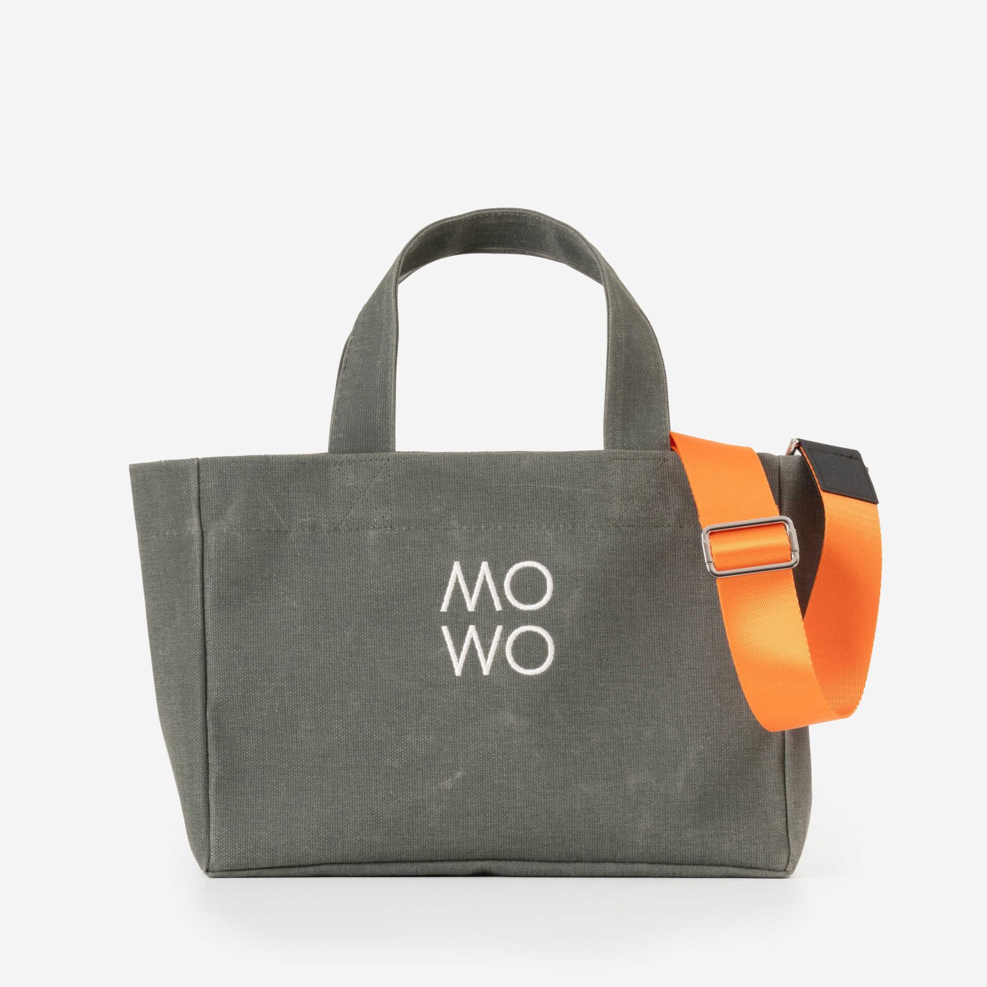 WAXED CANVAS KHAKI MINI BAG