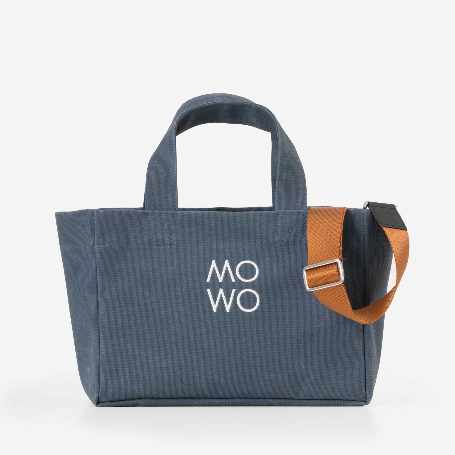 WAXED CANVAS DENIM MINI BAG