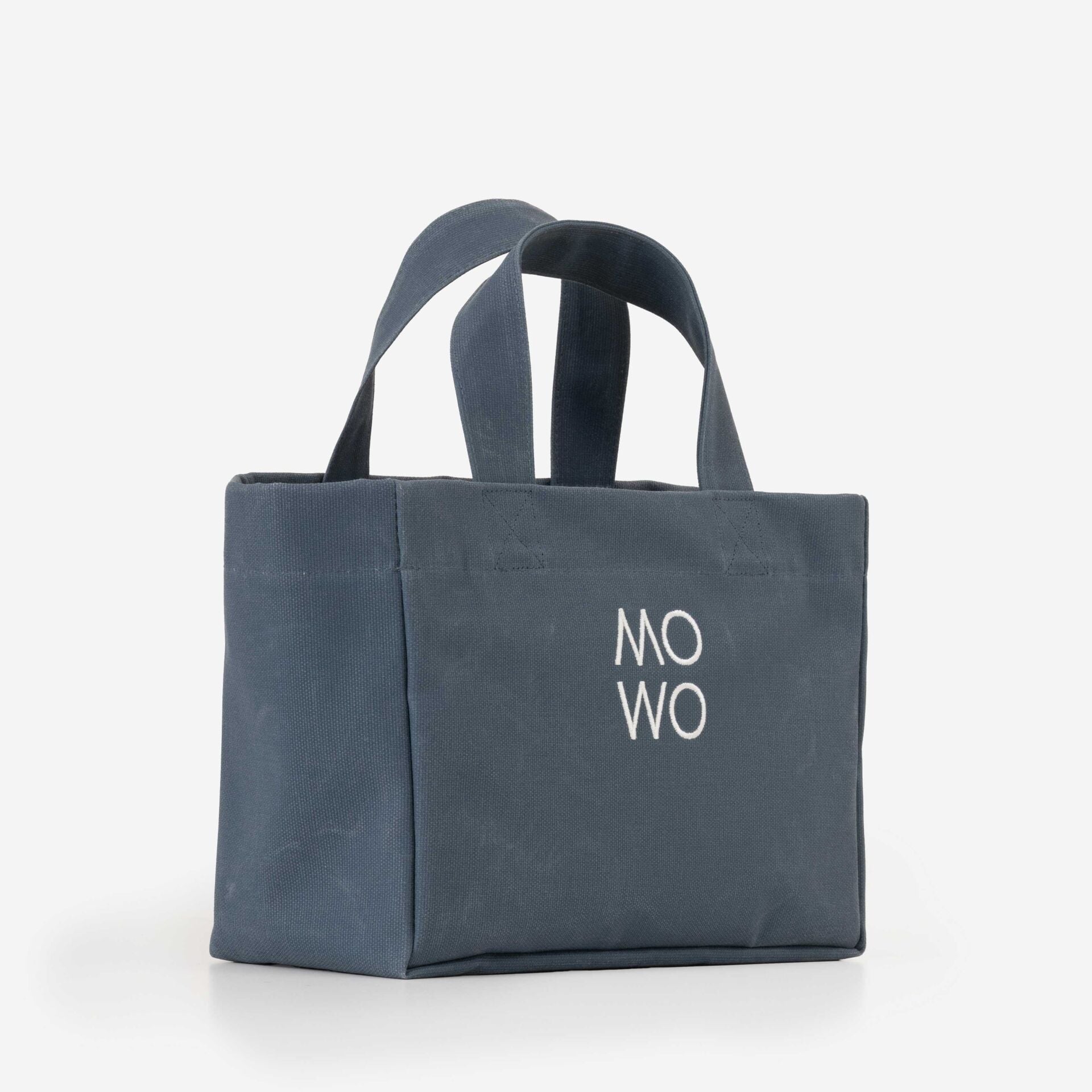 WAXED CANVAS DENIM MINI BAG