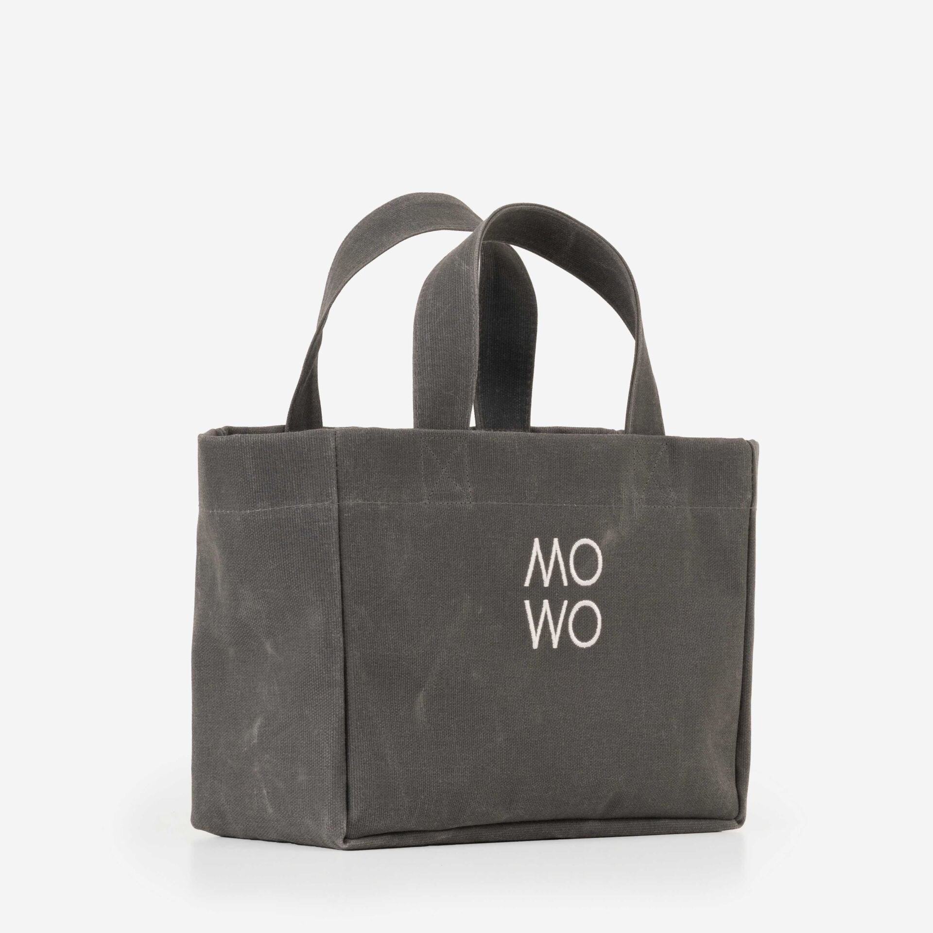 WAXED CANVAS ANTHRACITE MINI BAG