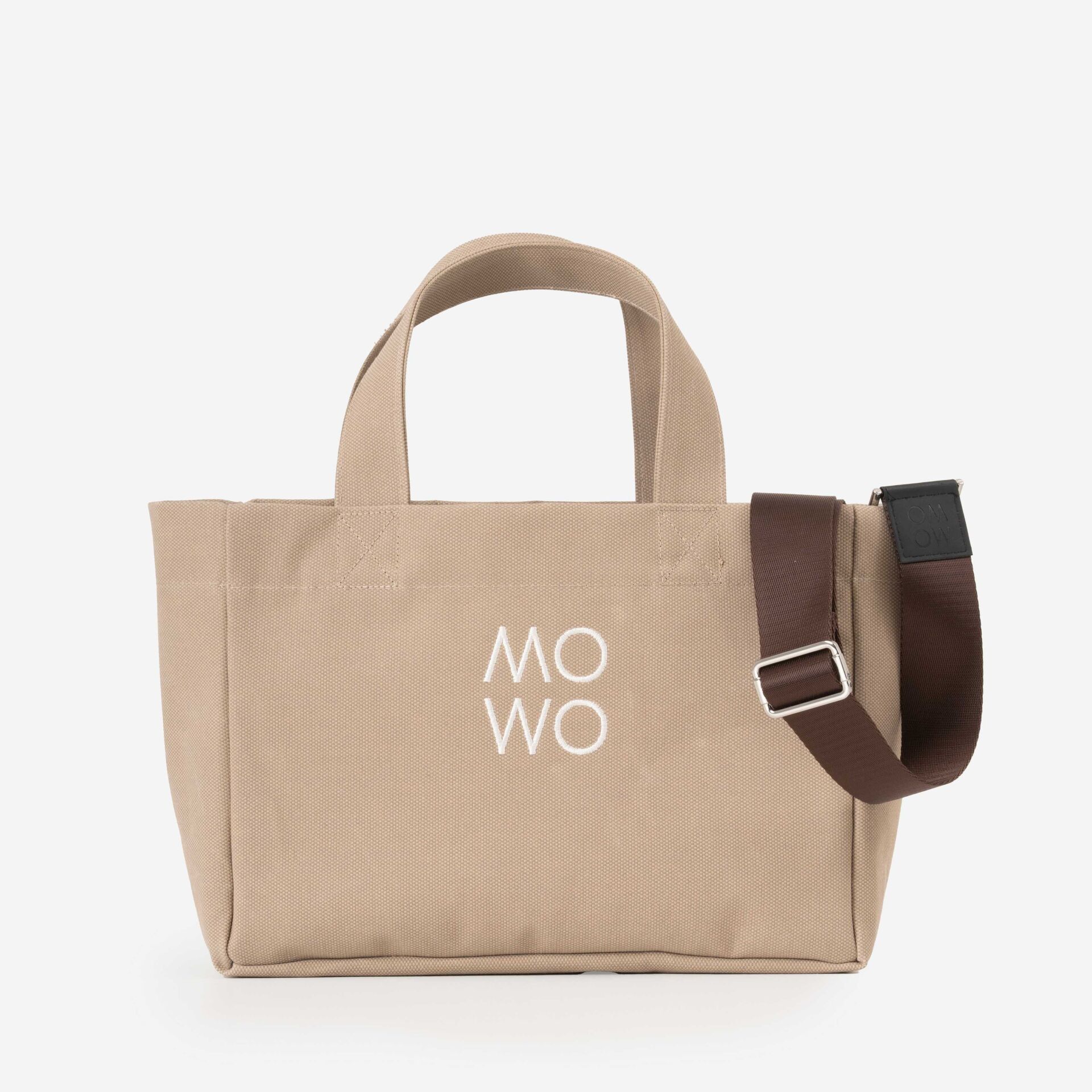 WAXED CANVAS CREAM MINI BAG