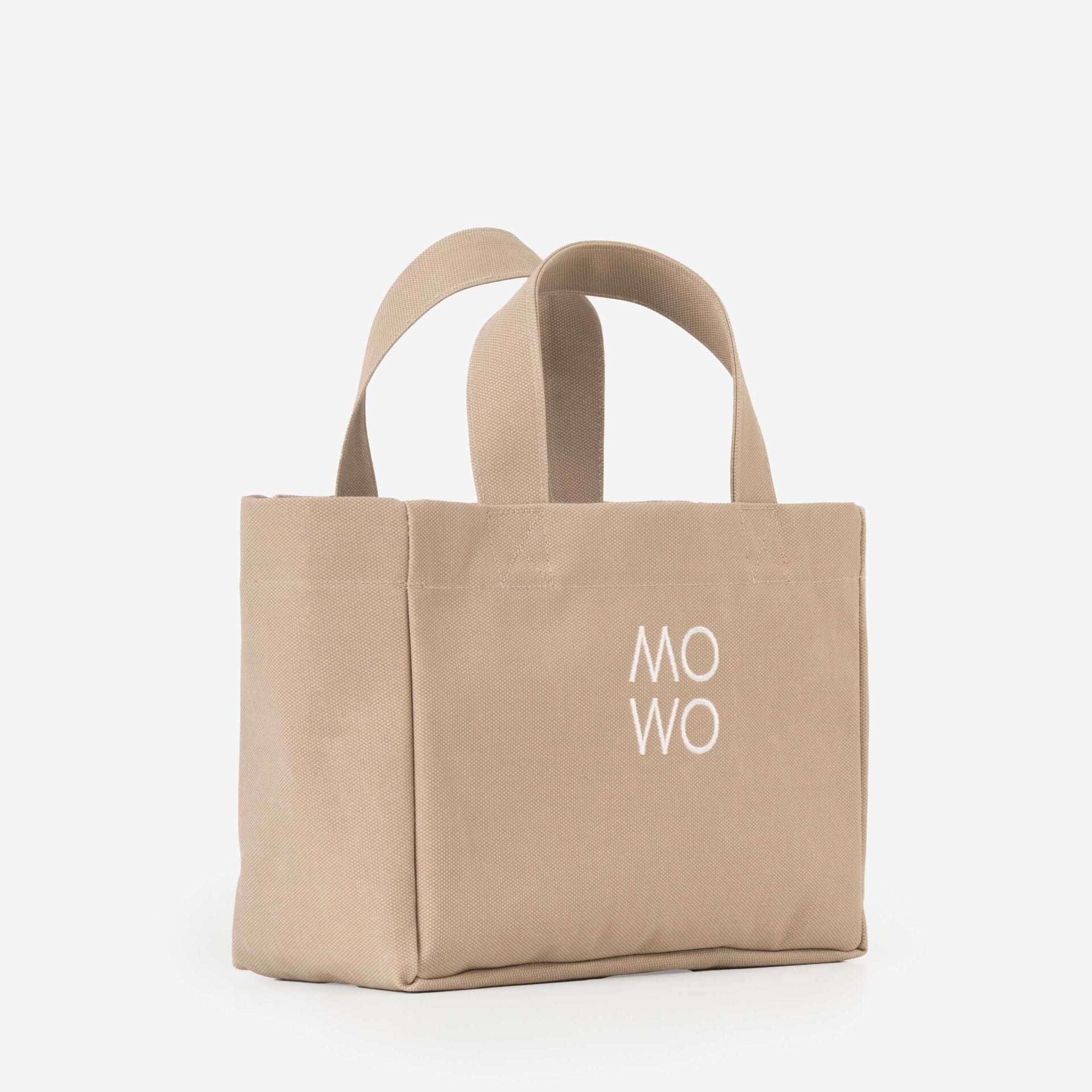 WAXED CANVAS CREAM MINI BAG