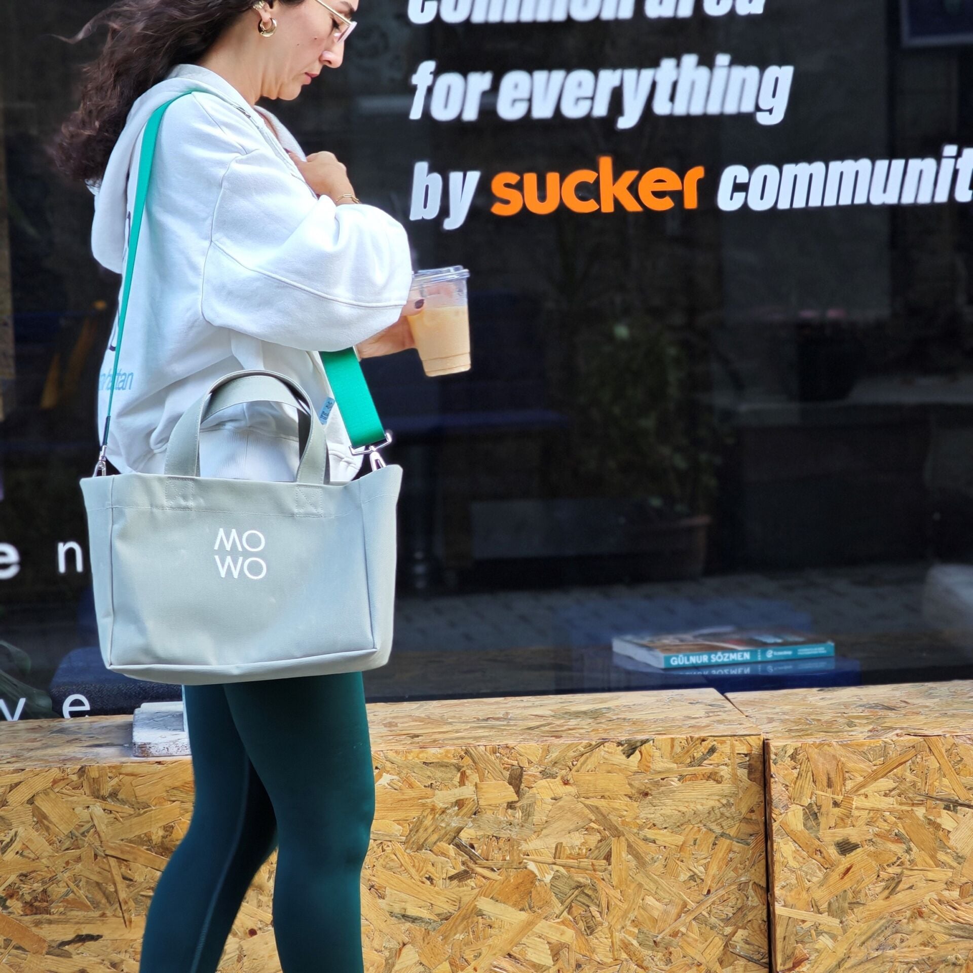 WAXED CANVAS SAGE GREEN MINI BAG