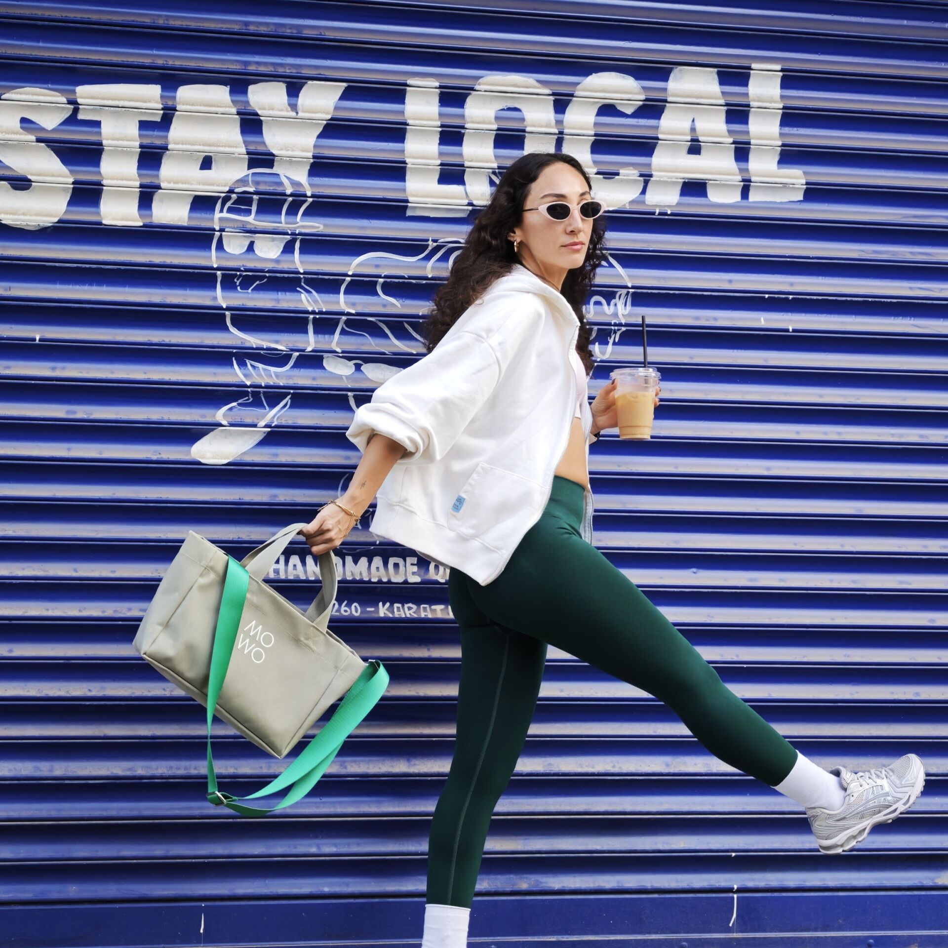 WAXED CANVAS SAGE GREEN MINI BAG