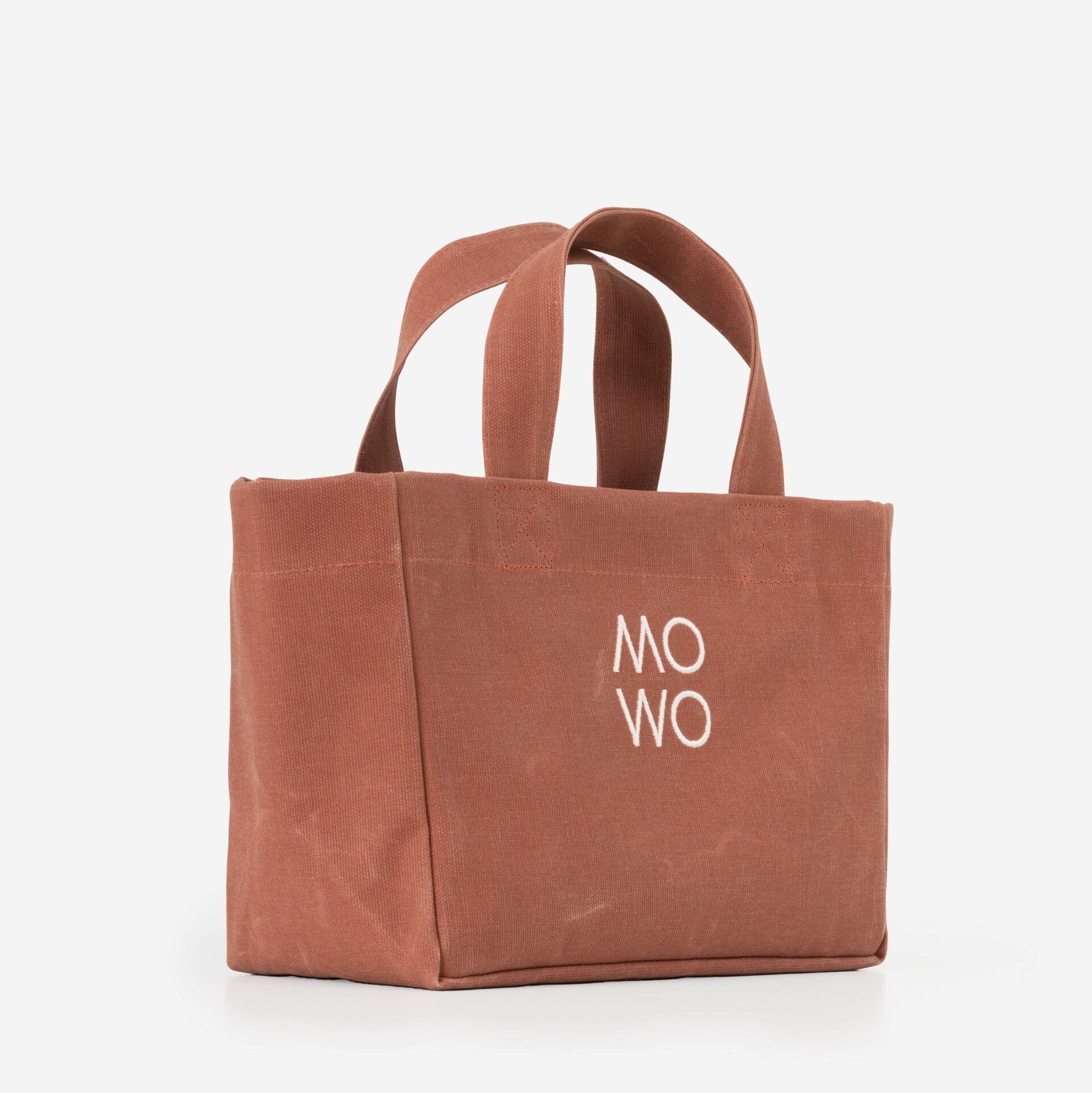 WAXED CANVAS BRICK MINI BAG