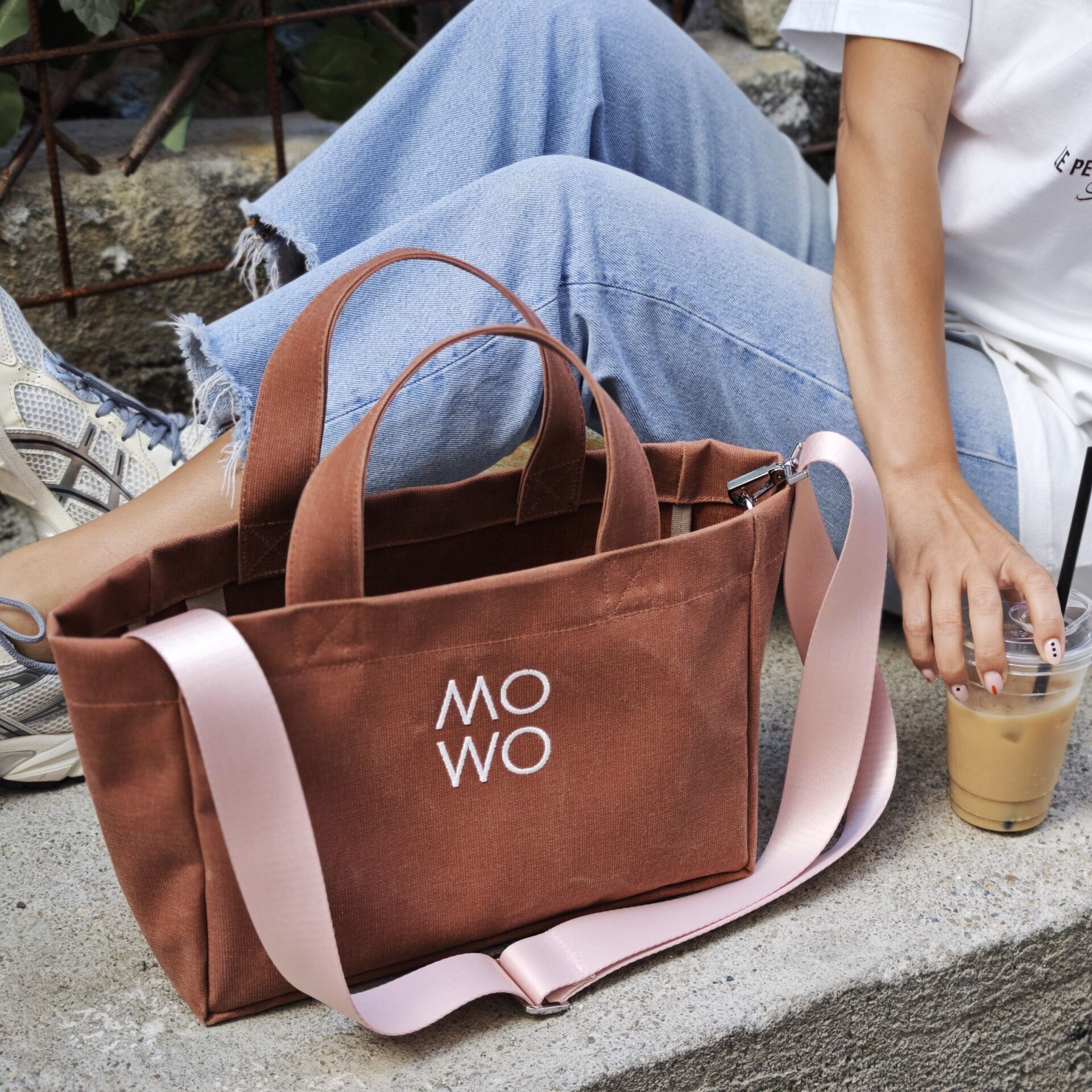 WAXED CANVAS BRICK MINI BAG