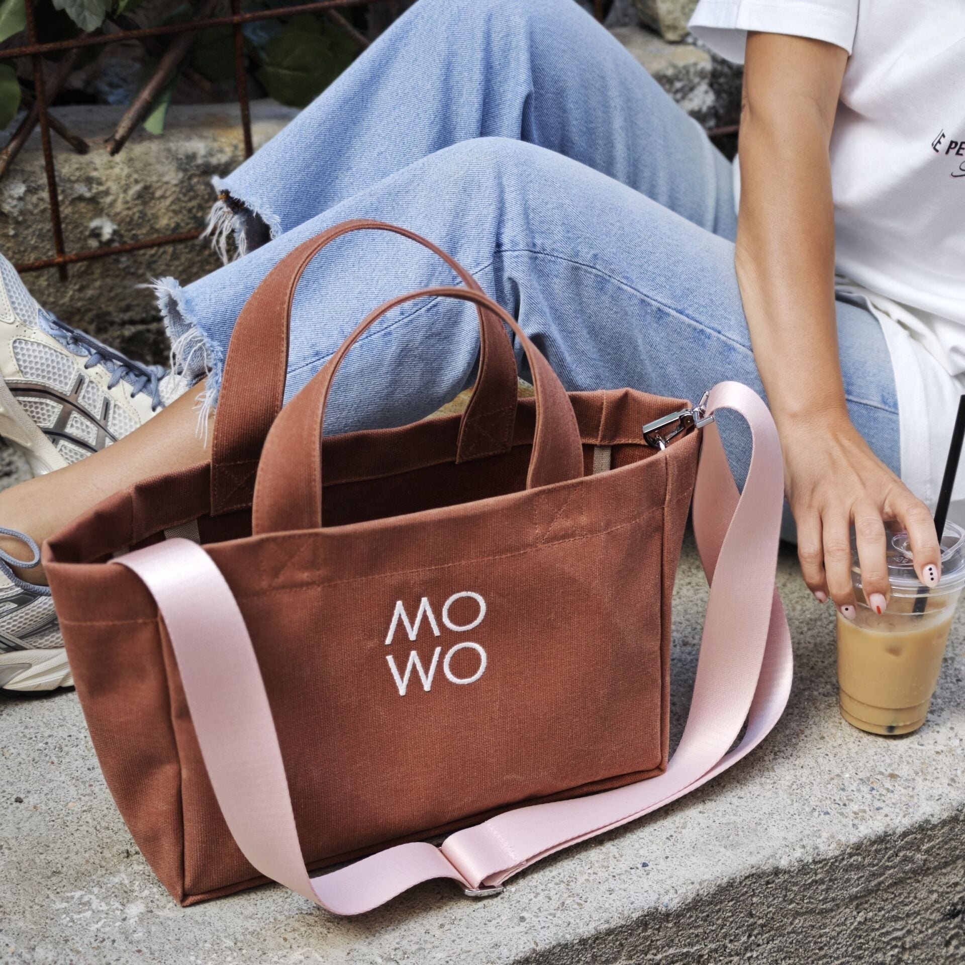 WAXED CANVAS BRICK MINI BAG