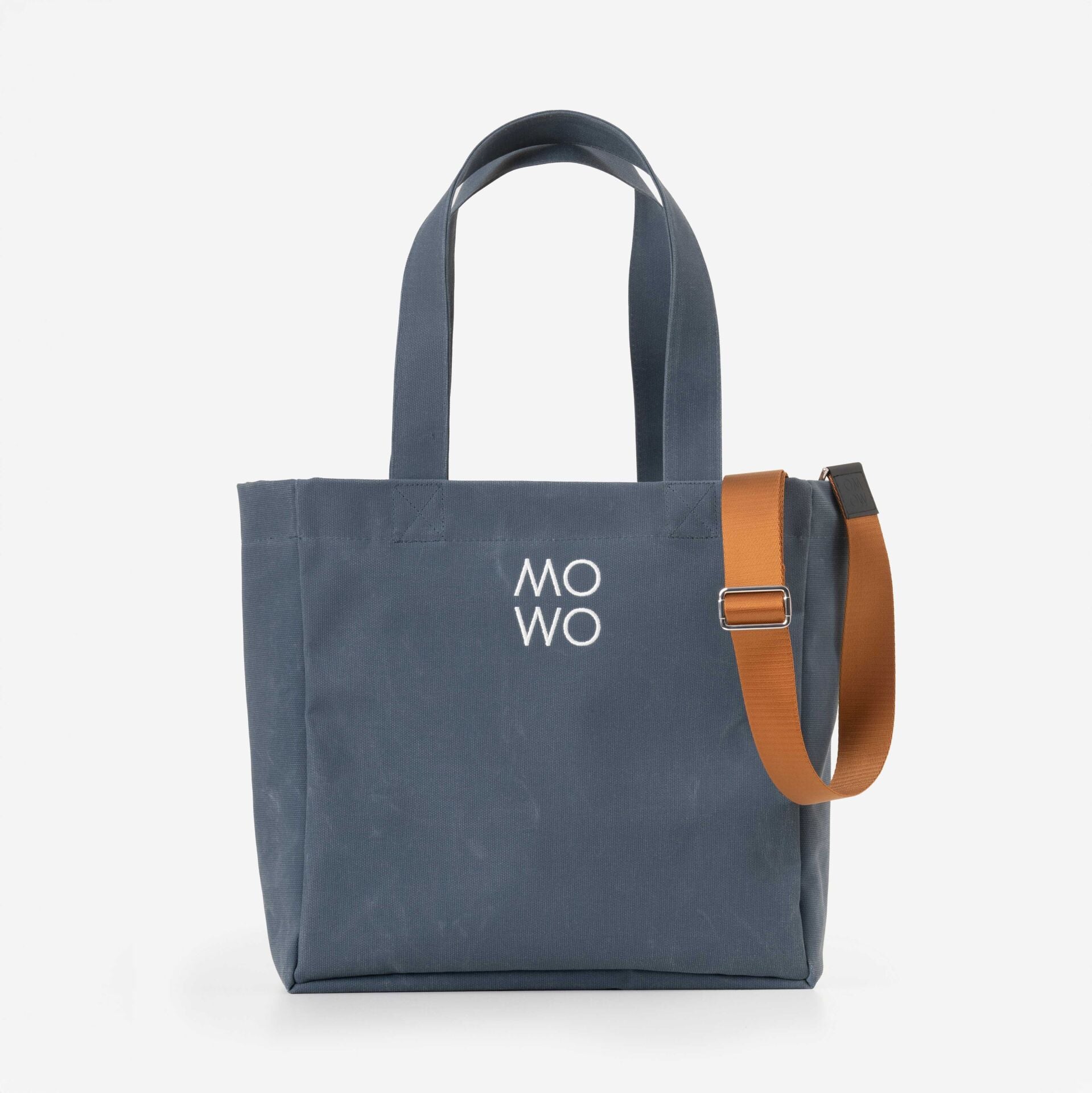 WAXED CANVAS DENIM MIDI BAG