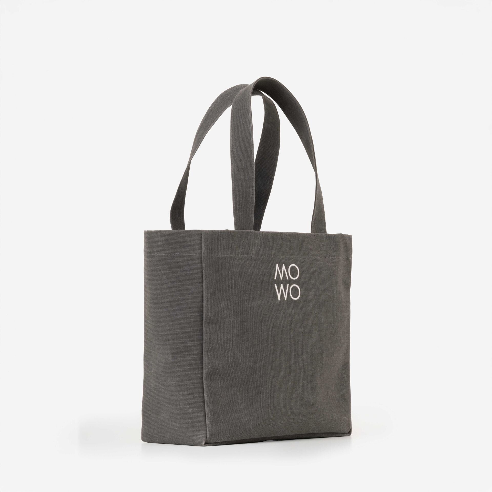 WAXED CANVAS ANTHRACITE MIDI BAG