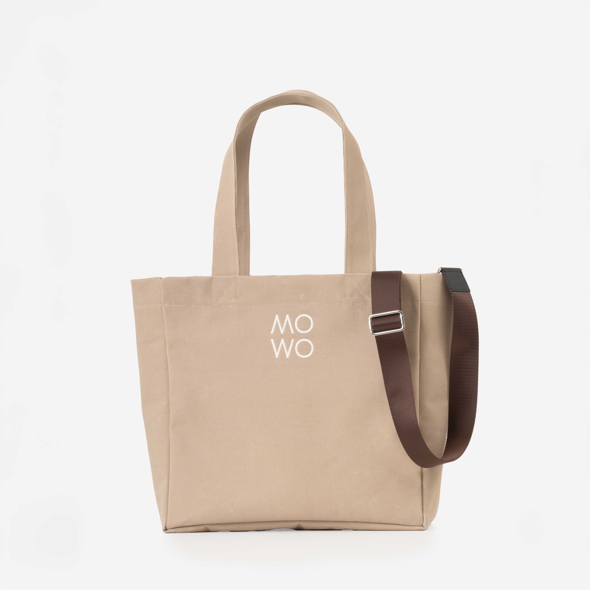 WAXED CANVAS CREAM MIDI BAG