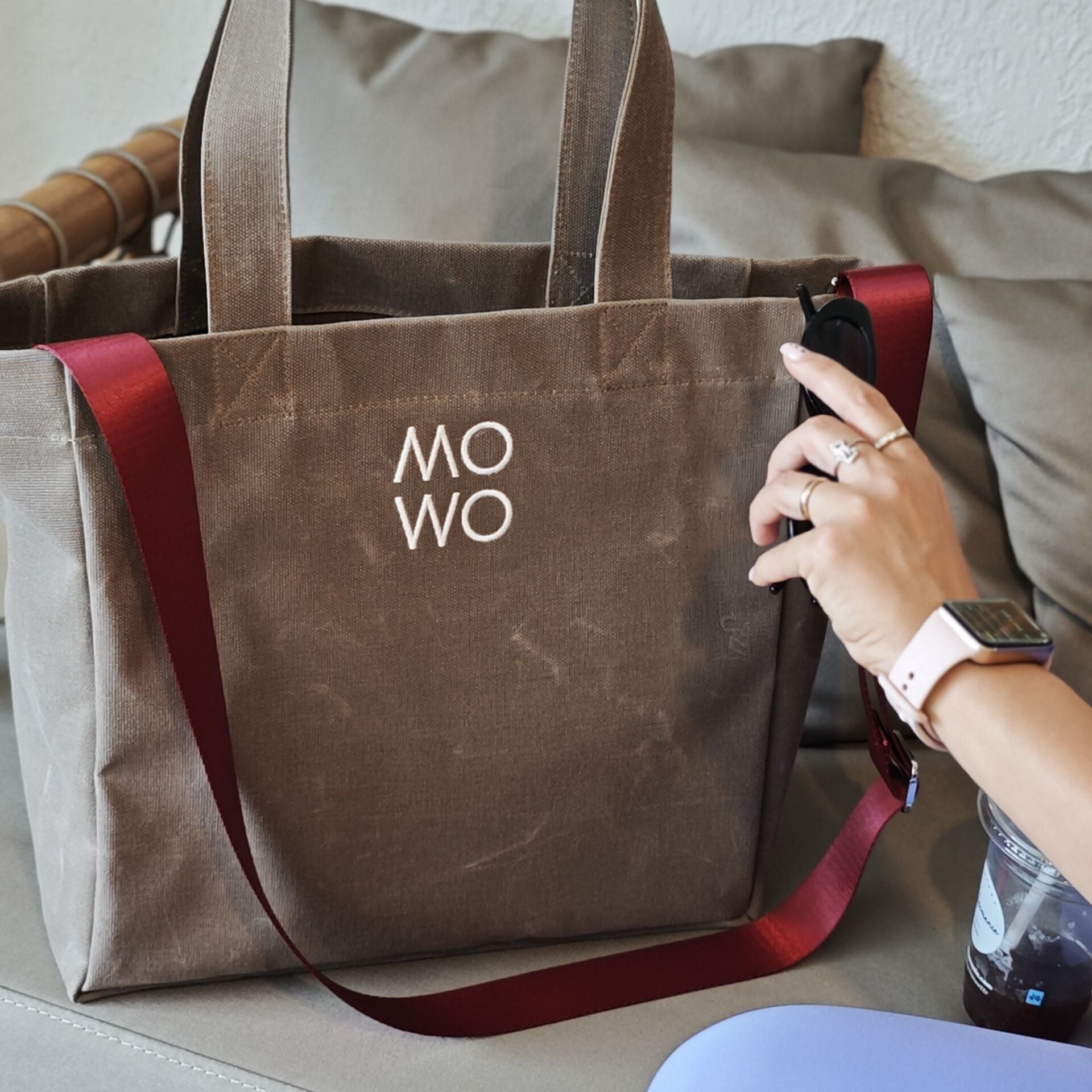 WAXED CANVAS COFFEE MIDI BAG