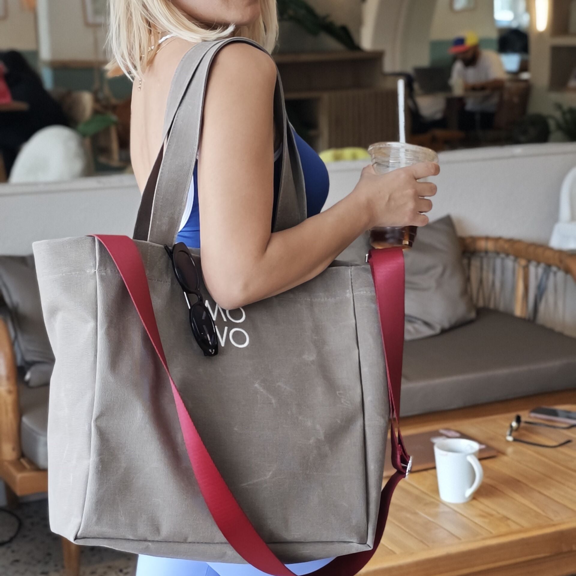 WAXED CANVAS COFFEE MIDI BAG