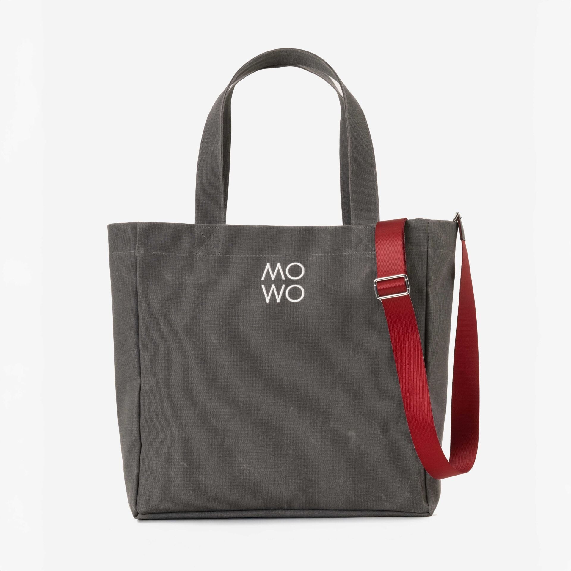 WAXED CANVAS ANTHRACITE OVERSIZE BAG