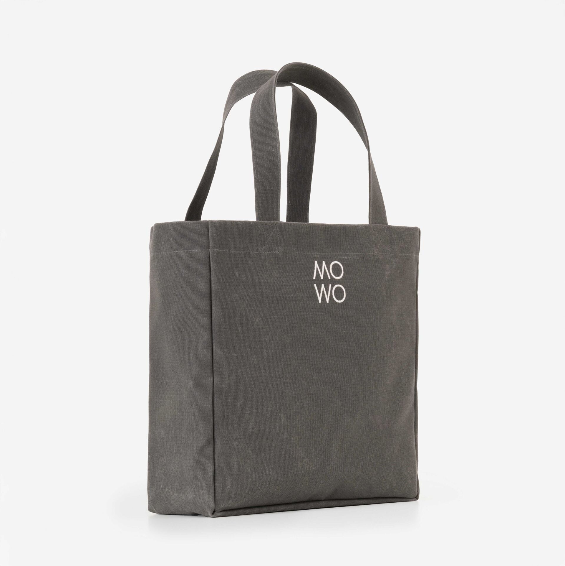 WAXED CANVAS ANTHRACITE OVERSIZE BAG