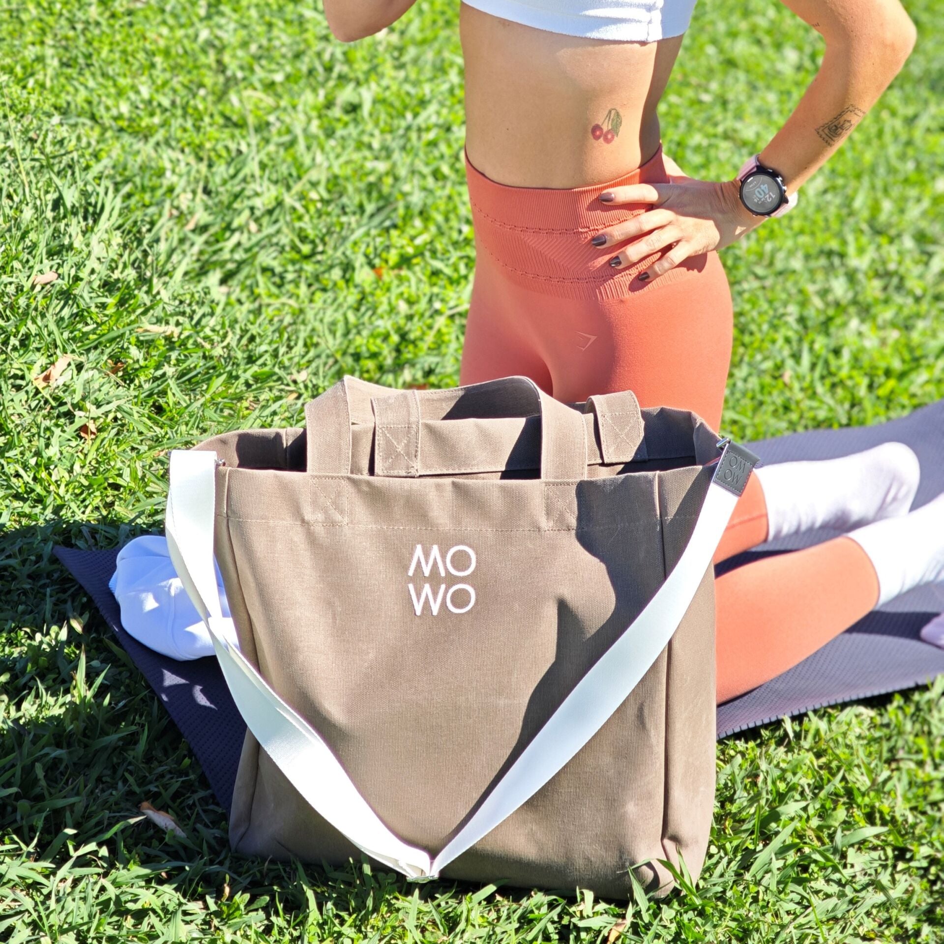 WAXED CANVAS COFFEE OVERSIZE BAG